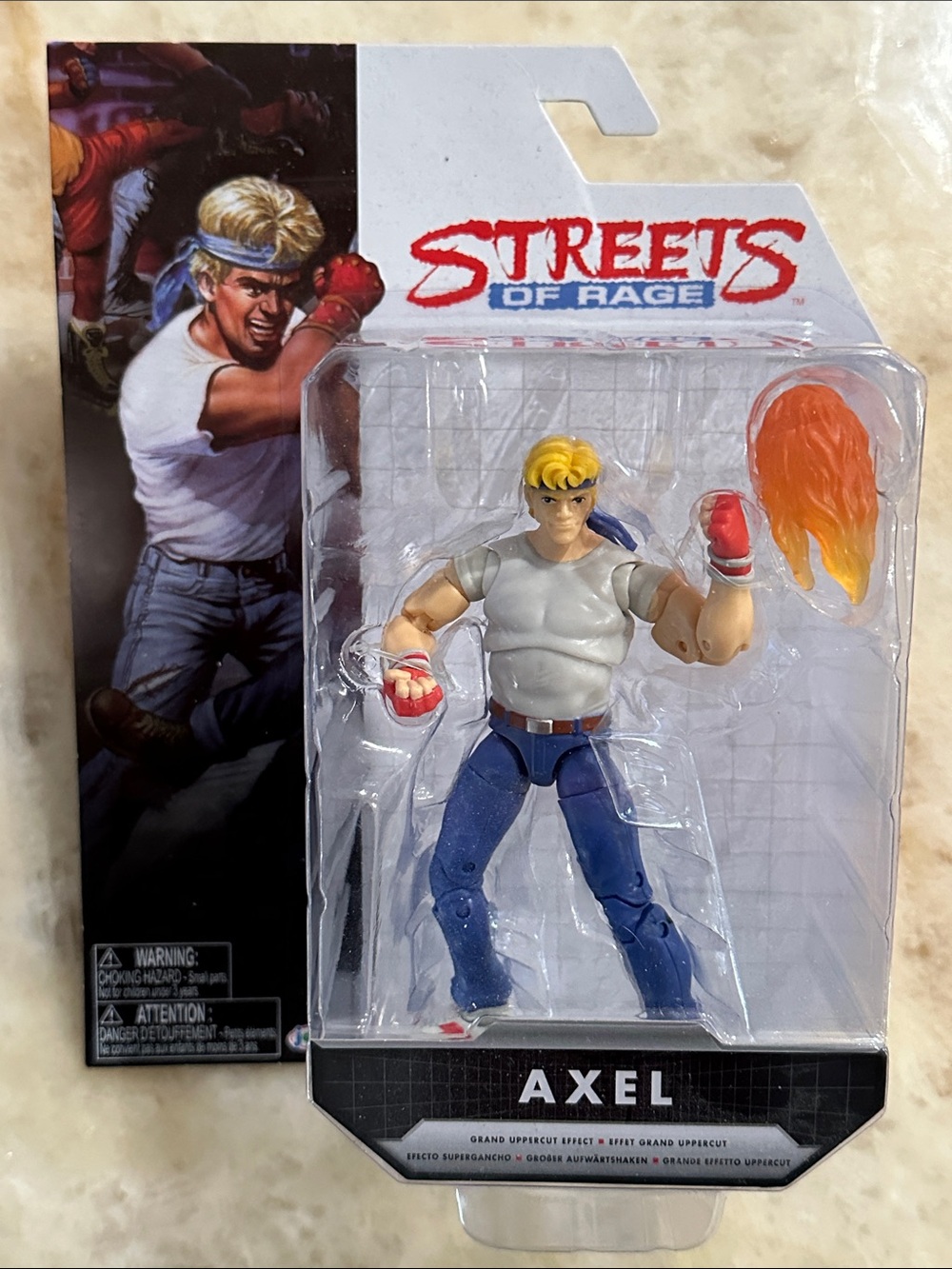 Streets of Rage Axel Action Figure - White Shirt, Blue Pants